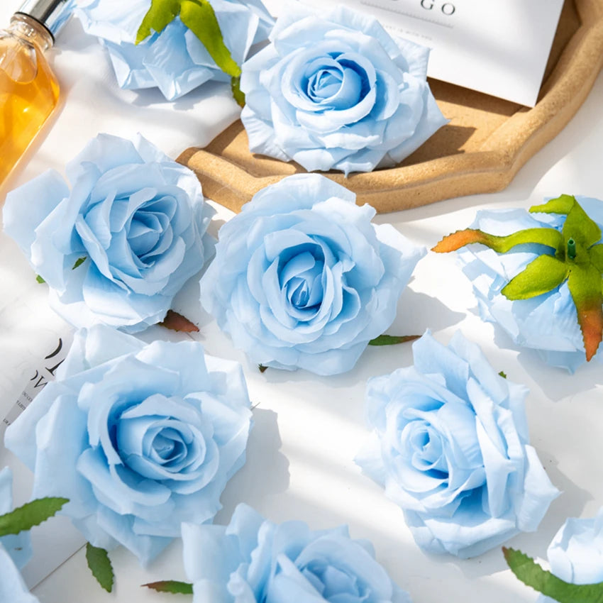 10cm Silk Rose Artificial Flowers – Wedding & Home Décor (10pcs) Artificial Silk Flowers Babs