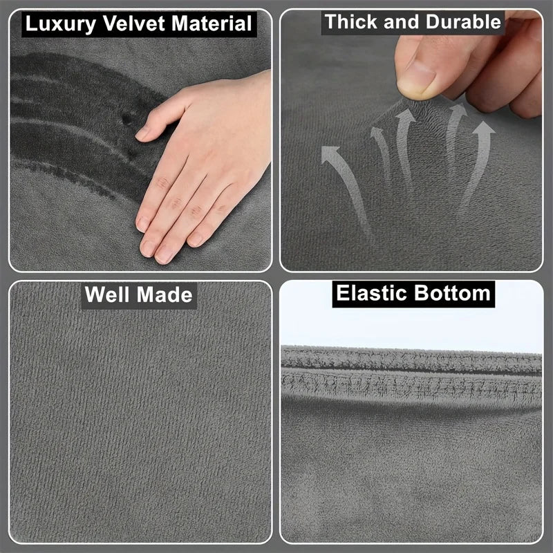 2-Piece Elastic Toilet Seat & Water Tank Cover Set Toilet Cover Set Babs
