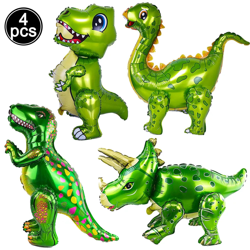 Blue Dinosaur Birthday Party Supplies – Balloons, Plates & More Party Supply Set Babs VIOLET/紫罗兰