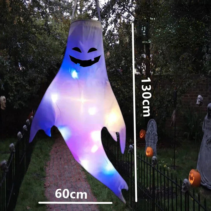 Halloween LED Floating Ghost Hanging Decoration – 1-4 Pack Halloween Ghost Decoration Babs