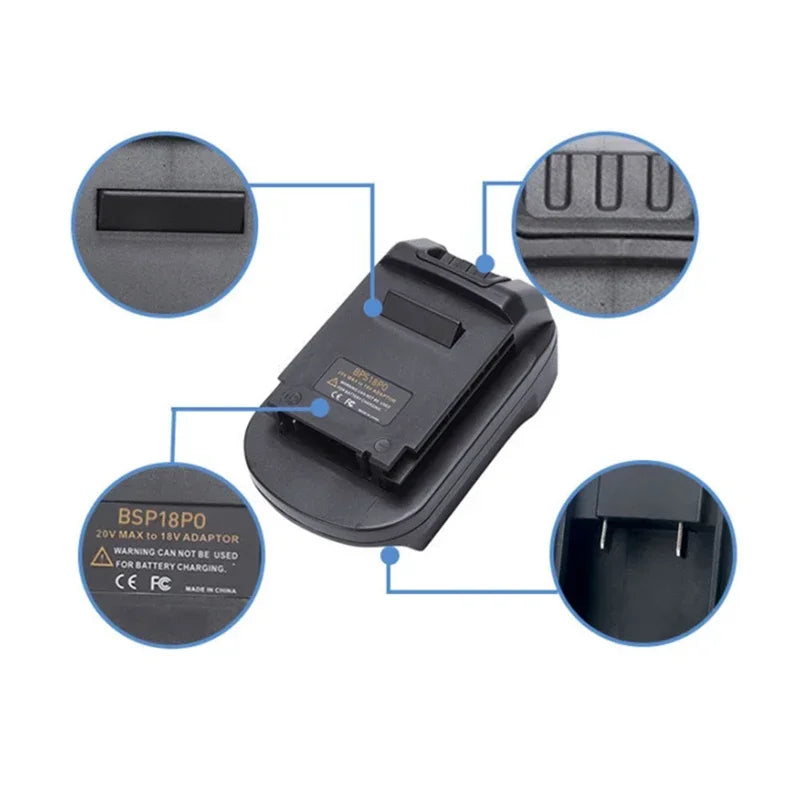 BPS20PO 20V to 18V Battery Adapter for Porter Cable Tools Battery Adapter Converter Babs China Mainland