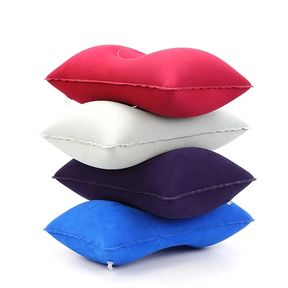 Portable Folding Inflatable Travel Pillow – Neck & Waist Support Inflatable Travel Pillow Babs