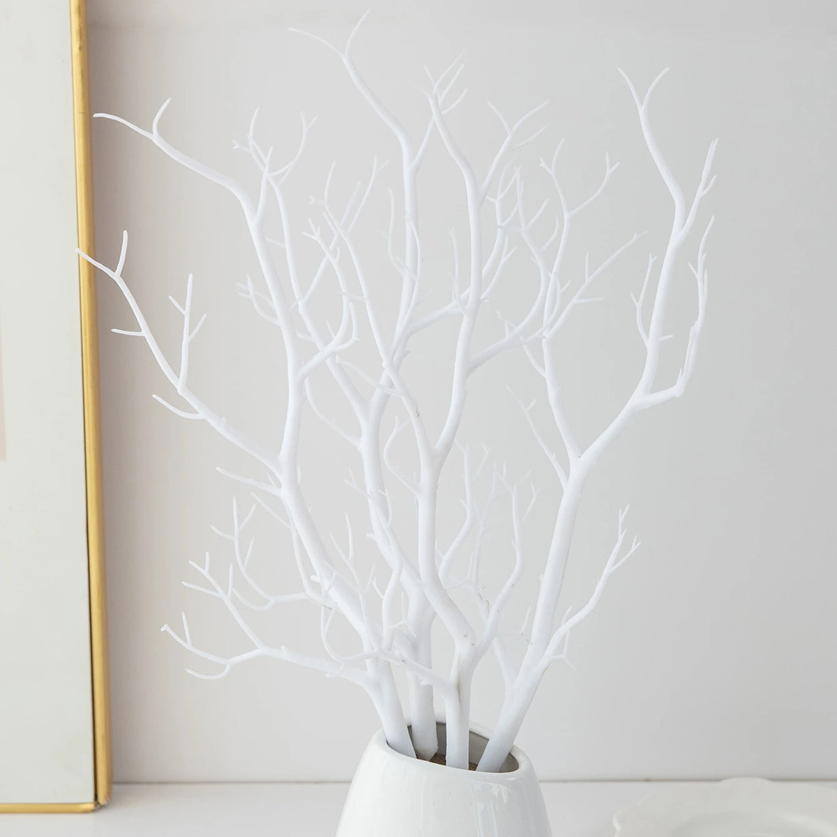 Artificial Plant Branches 10/20pc – Fall & Wedding Décor Artificial Plant Branches Babs Milky White 10 pcs