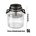 5L Airtight Pickle Fermentation Jar with Lid & Handle Fermentation Storage Jar Babs 1pcs