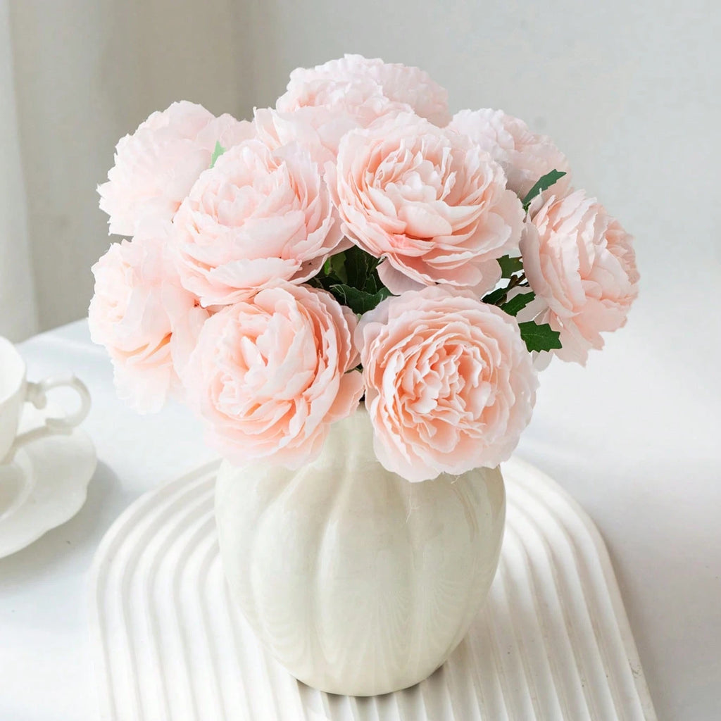 Silk Peony Artificial Flowers for Wedding & Home Décor 5/10 Pcs Artificial Silk Flowers Babs