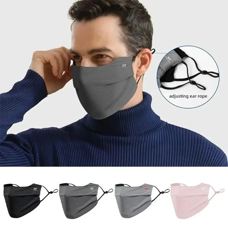 Ice Silk UV Face Mask UPF 50+ – Breathable, Reusable Sun Shield UV Face Mask Babs
