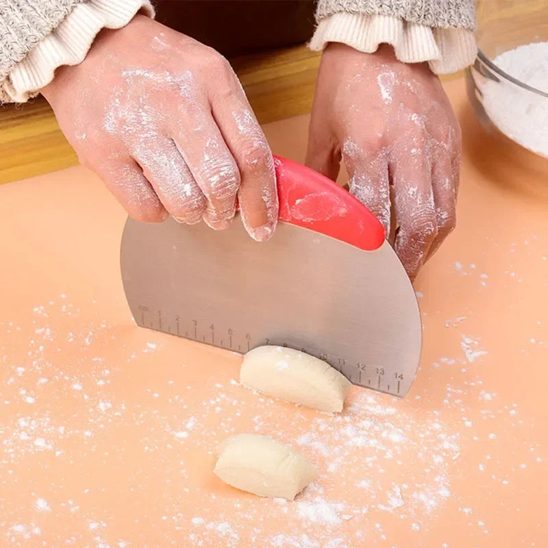 Stainless Steel Dough Scraper & Pastry Cutter | Baking Tool Pastry Scraper Cutter Babs