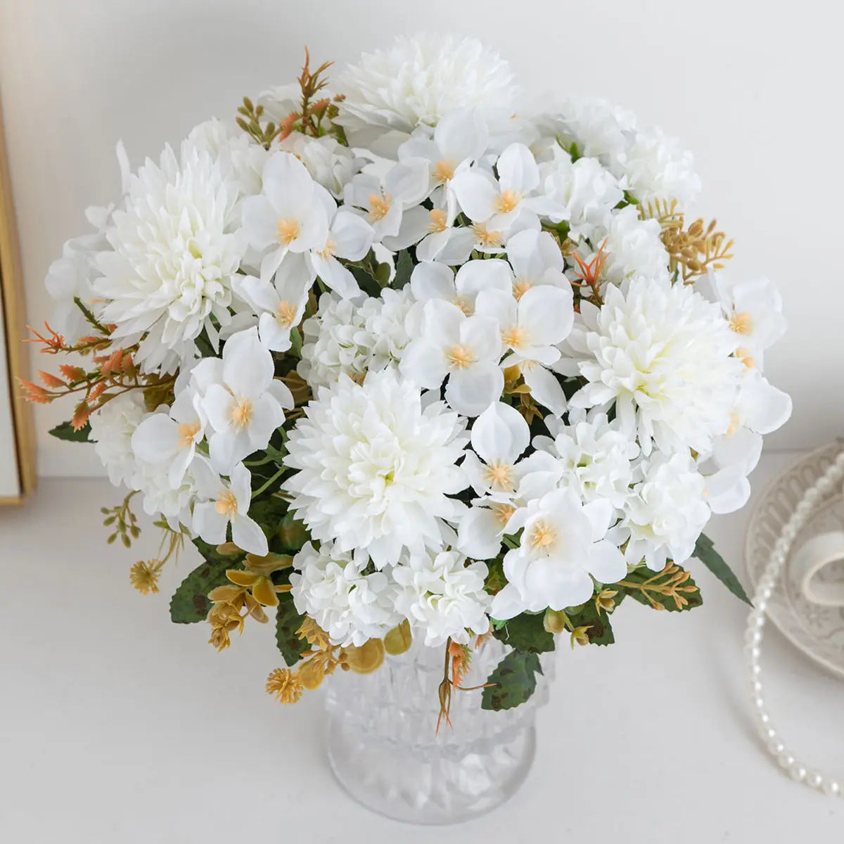 Artificial Silk Rose & Peony Bouquet – Wedding & Home Decor Artificial Flower Bouquet Babs
