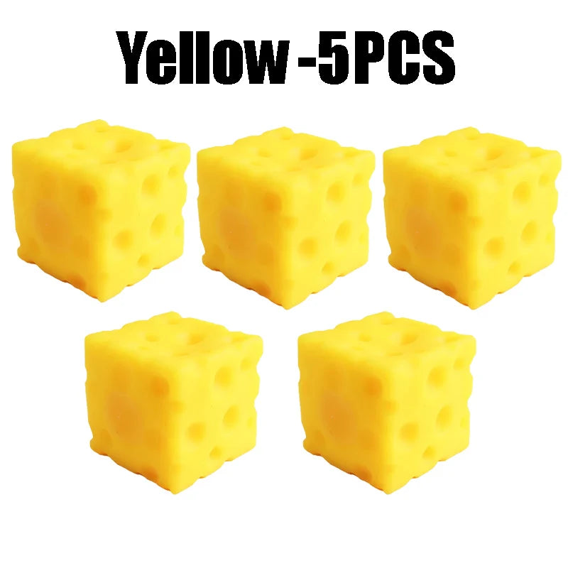 Squishy Cheese Fidget Toy – Slow Rebound Sensory Squeeze Toy Squishy Fidget Toy Babs 5PCS