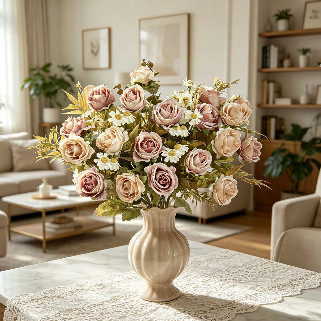 Silk Rose Artificial Flowers – Bridal Bouquet & Home Decor Artificial Silk Flowers Babs