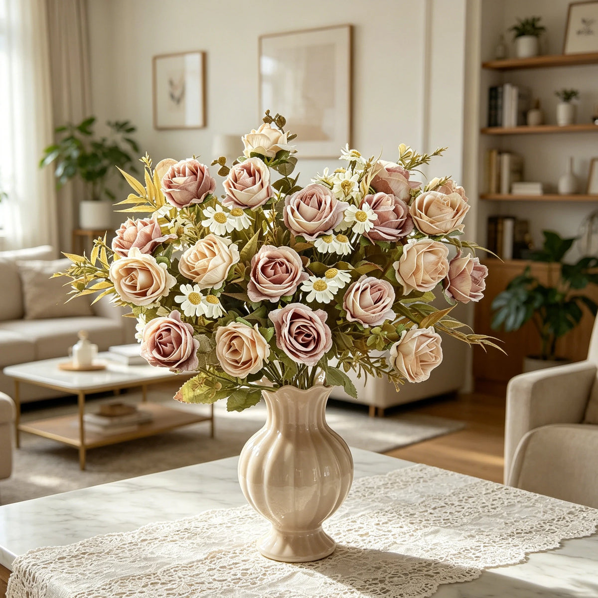 Silk Rose Artificial Flowers – Bridal Bouquet & Home Decor Artificial Silk Flowers Babs