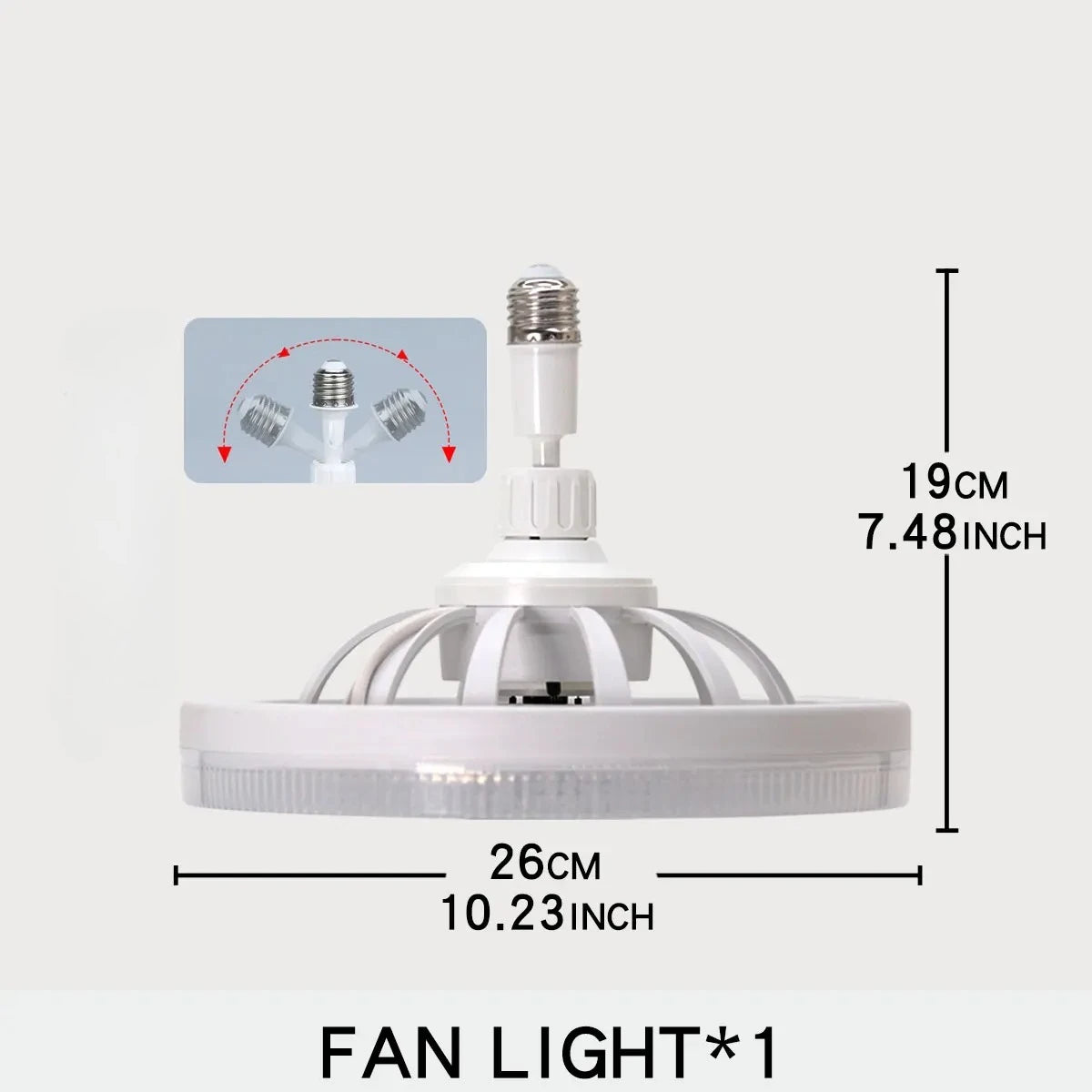 E27 LED Ceiling Fan with Remote – Dimmable & Silent LED Ceiling Fan Babs A 1 Pc