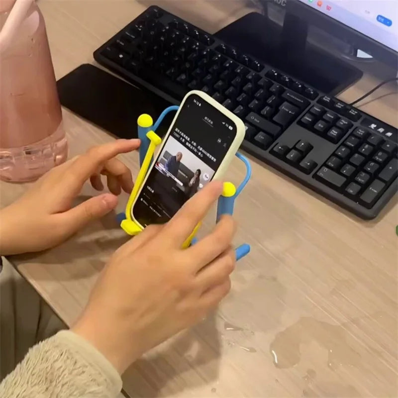 Creative Lazy Phone Stand – Cute Desktop Desk Holder for All Phones Phone Desk Stand Babs