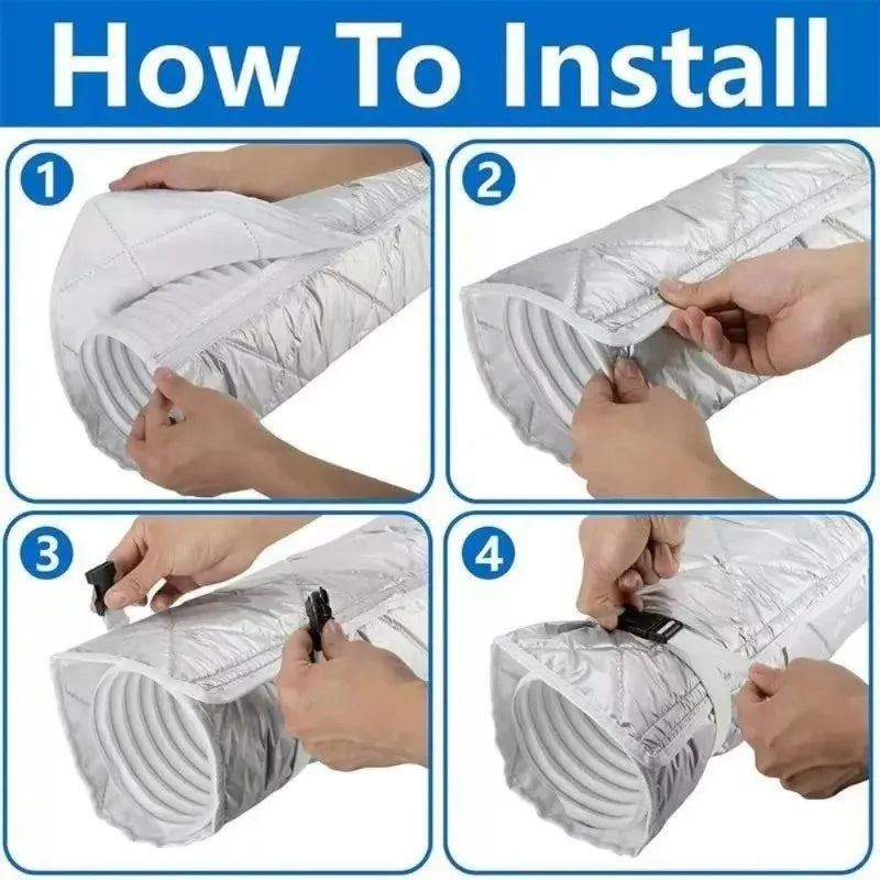 AC Exhaust Hose Insulation Sleeve | Heat Resistant Cover AC Hose Sleeve Babs