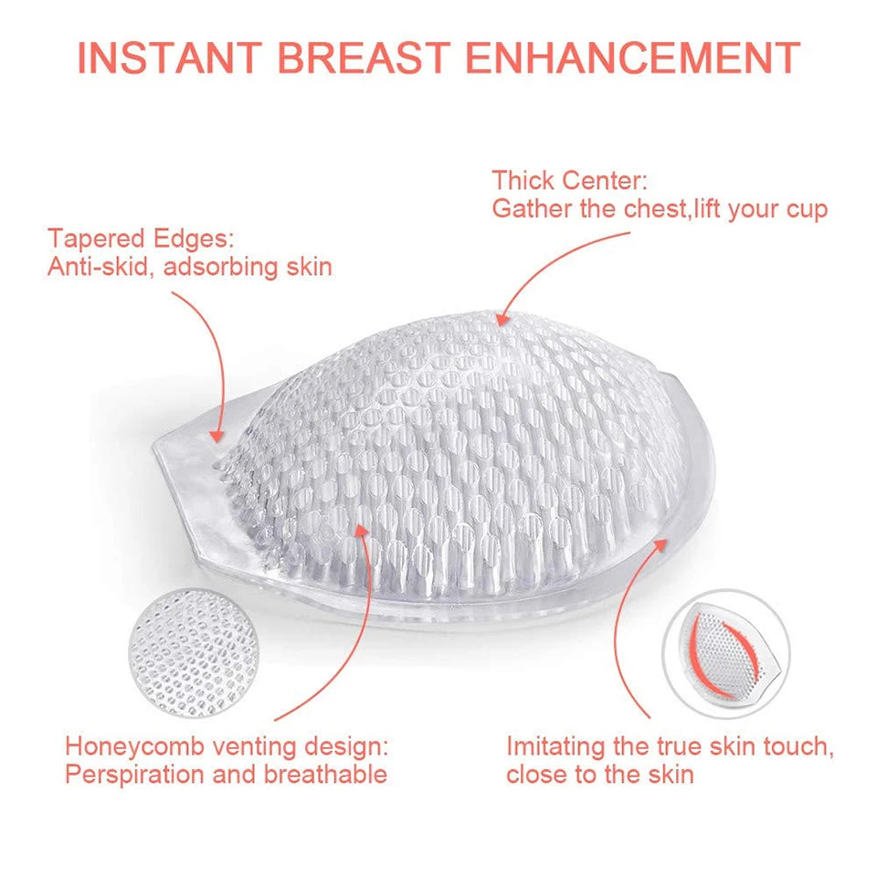 Silicone Bra Inserts – Reusable Waterproof Push Up Gel Pads Silicone Bra Inserts Babs