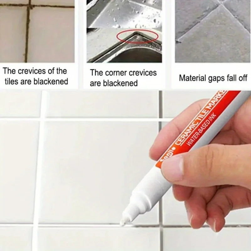 Tile Gap Repair Pen – Anti-Mildew Waterproof Grout Marker Grout Repair Pen Babs