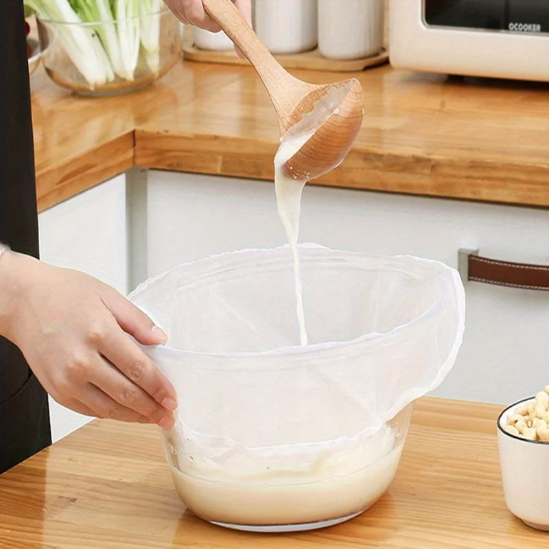 Nylon Filter Bag – Soy Milk, Nut Milk & Cold Brew Strainer Nylon Strainer Bag Babs
