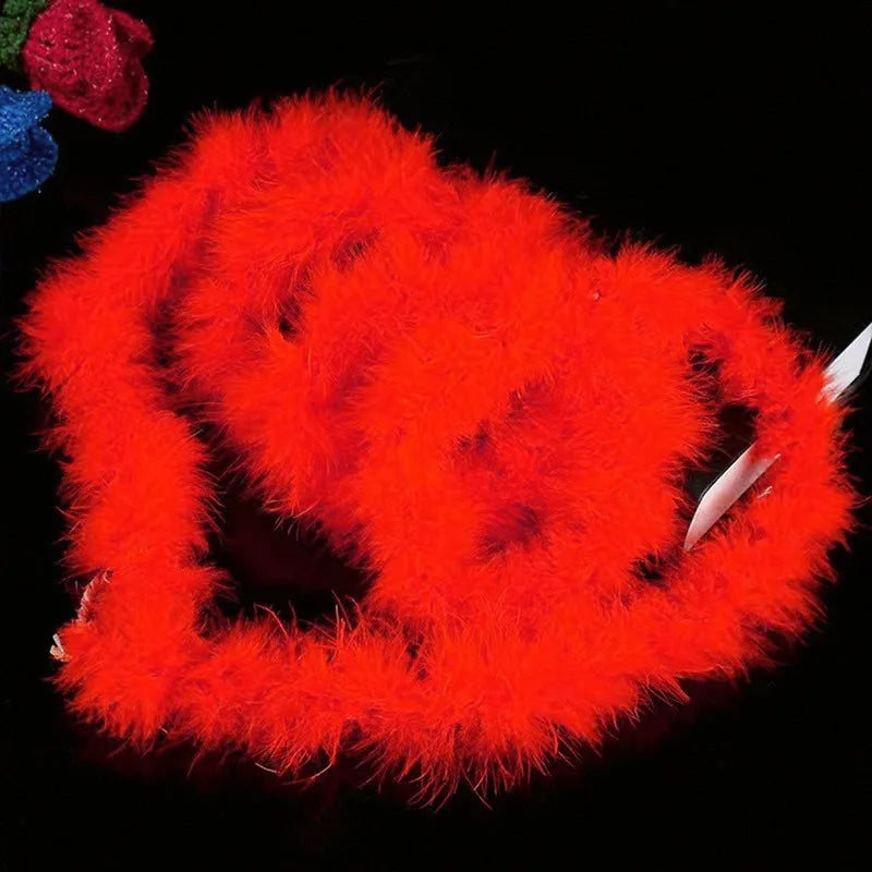 2PCS 2M Christmas Feather Boa Garland – Party & DIY Décor Feather Boa Garland Babs