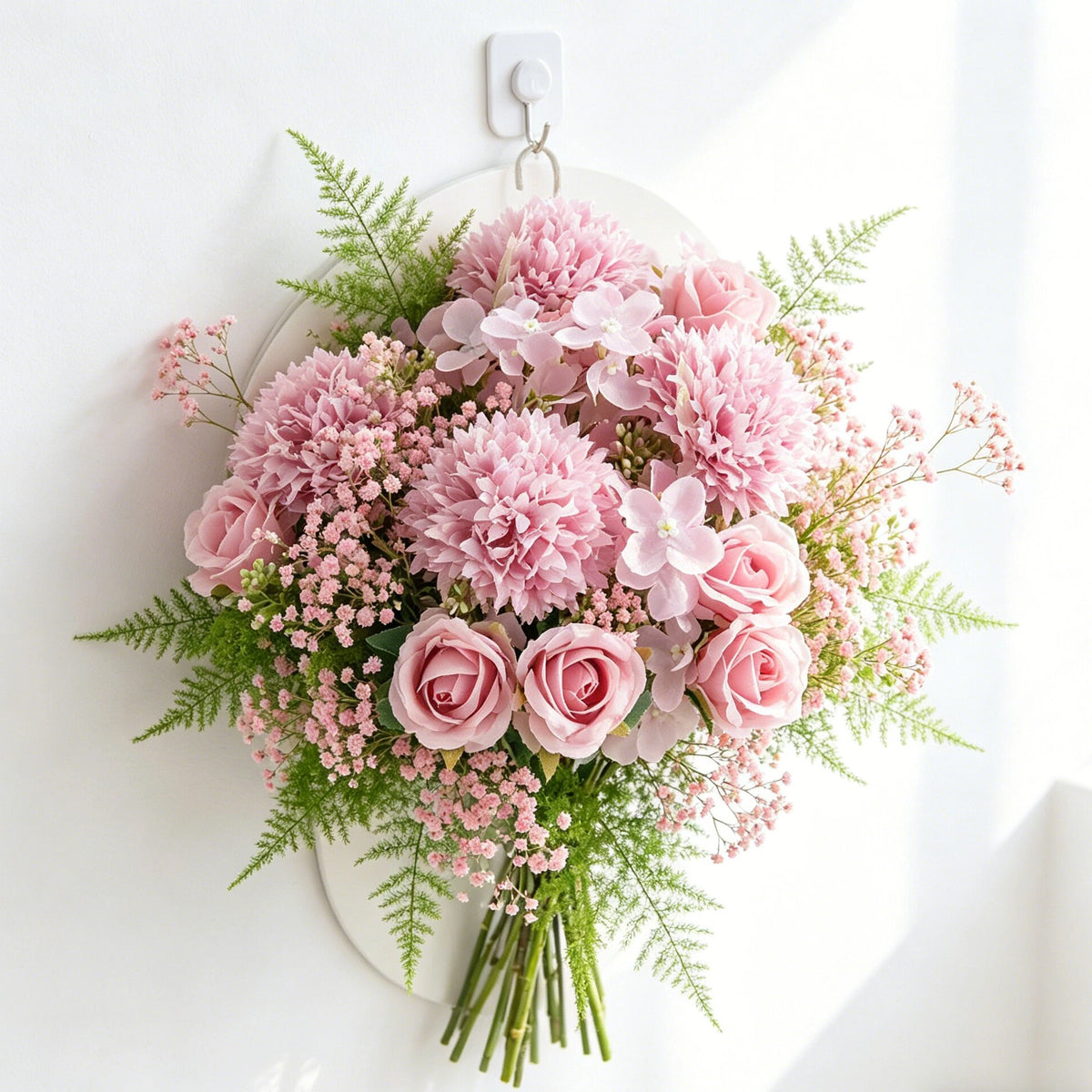 Artificial Silk Rose Wreath – Wedding & Home Décor Gift Artificial Flower Wreath Babs
