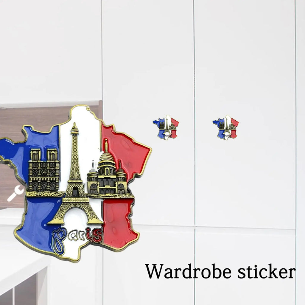 France Map Resin Fridge Magnet – Paris Travel Souvenir Decorative Fridge Magnet Babs