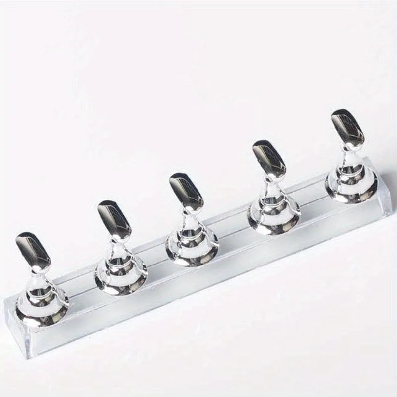 6-Piece Magnetic Nail Art Practice Stands & Tip Holders Nail Art Stand Set Babs