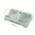 Portable Soap Dish with Lid & Drain Tray | Bathroom Soap Holder Soap Dish Babs Blue