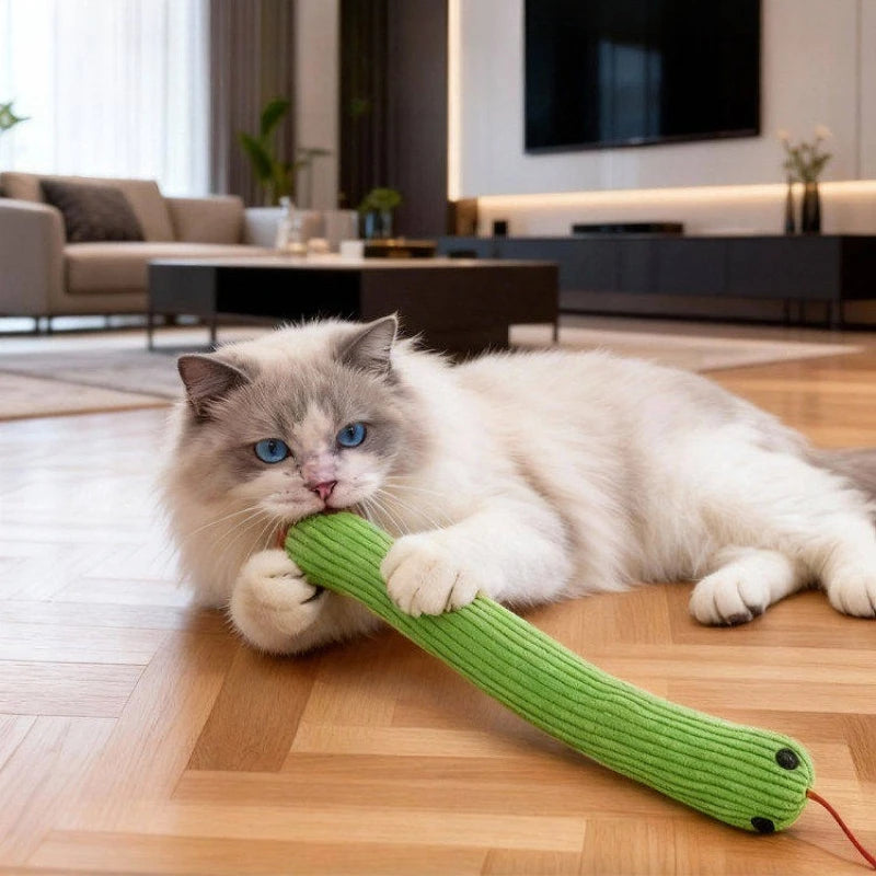 Plush Snake Cat Toy – Interactive Bite-Resistant Kitten Chew Toy Cat Chew Toy Babs