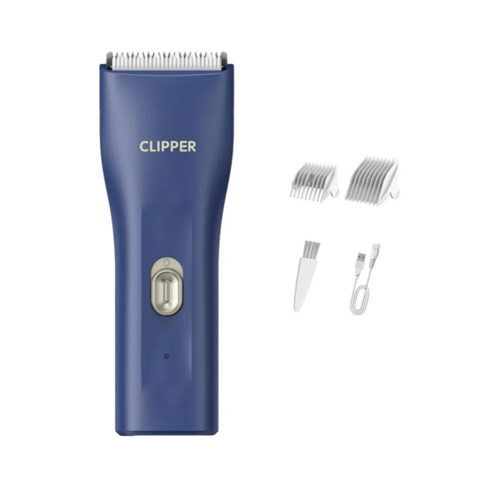 Silent USB Pet Hair Clippers – Waterproof Grooming Trimmer Pet Hair Clippers Babs Blue
