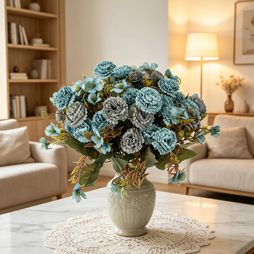 Artificial Silk Carnation Bouquet – Wedding & Home Décor Flowers Artificial Flower Bouquet Babs