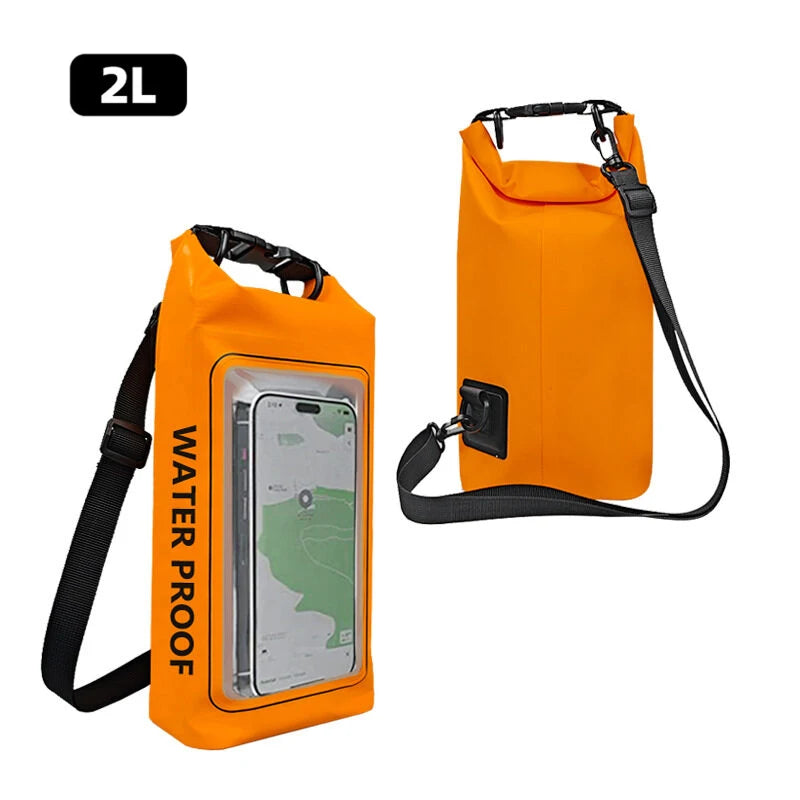 Waterproof Dry Bag 2L 5L Touch Screen PVC Outdoor Backpack Waterproof Dry Bag Babs 2L O