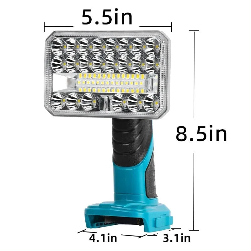 Portable LED Work Light for Makita 18V Battery – 2000 Lumens LED Work Light Babs