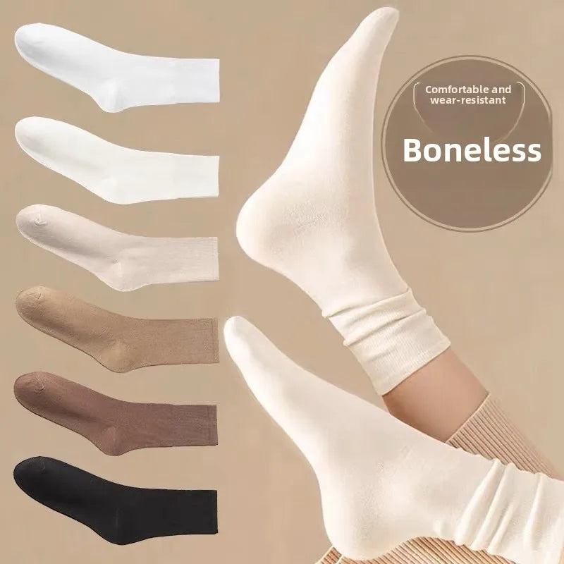 Women's Moisture-Wicking Mid-Calf Socks 5-Pack | Seamless Women's Casual Socks Babs