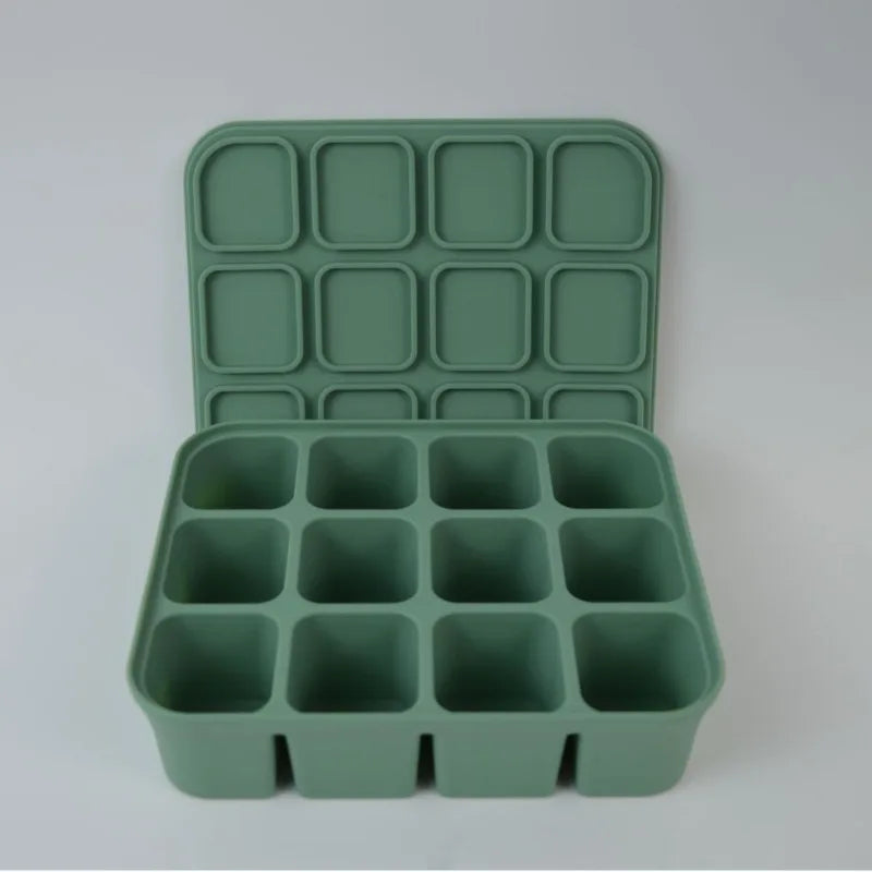 12-Cube BPA-Free Silicone Ice Tray – Easy Release, 30ml Silicone Ice Tray Babs