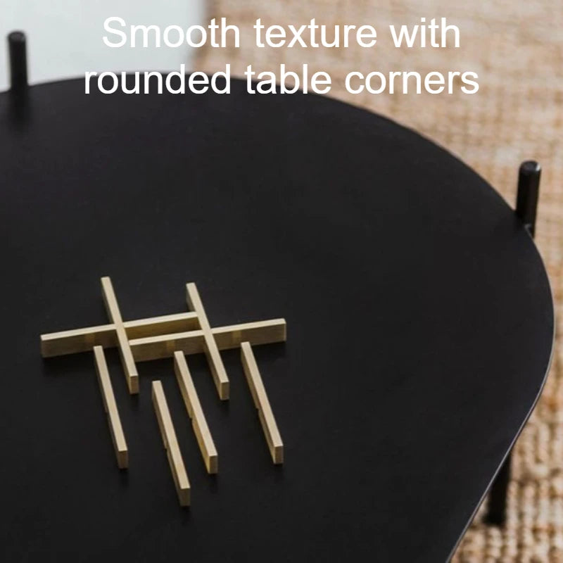 Modern Metal Oval Coffee Table – Nordic Sofa Side Table Metal Coffee Table Babs