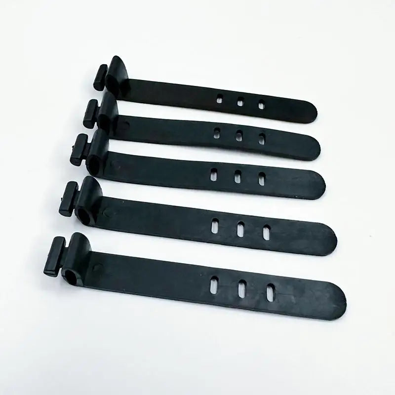 Silicone Cable Organizer Bobbin Winder Set 20 pcs – Cord Manager Cable Organizer Set Babs black 20pcs