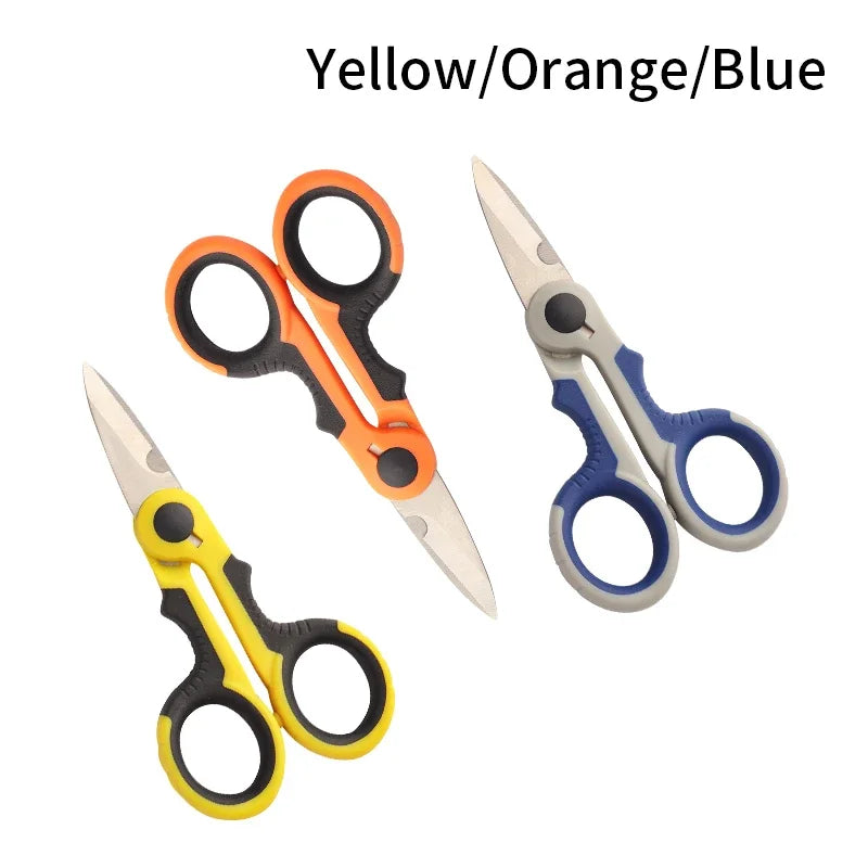 Stainless Steel Serrated Scissors – Fishing Line & Wire Cutter Multifunctional Scissors Babs