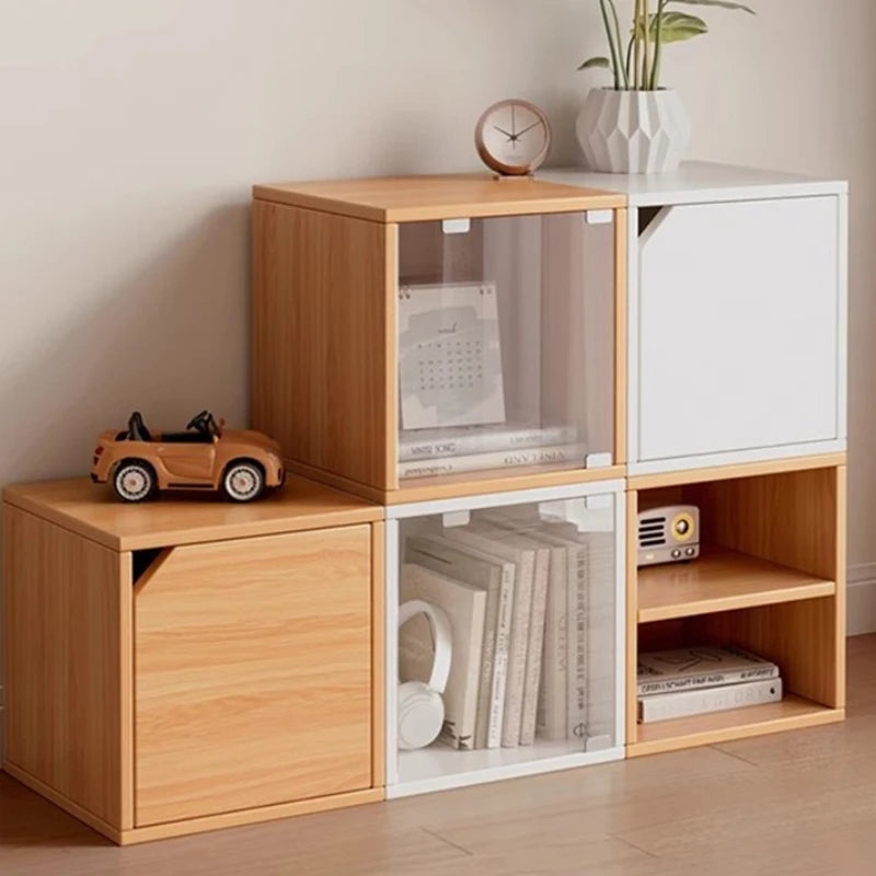 Modern Nordic Cube Bookcase with Storage Cabinet – 30cm Cube Bookcase Babs