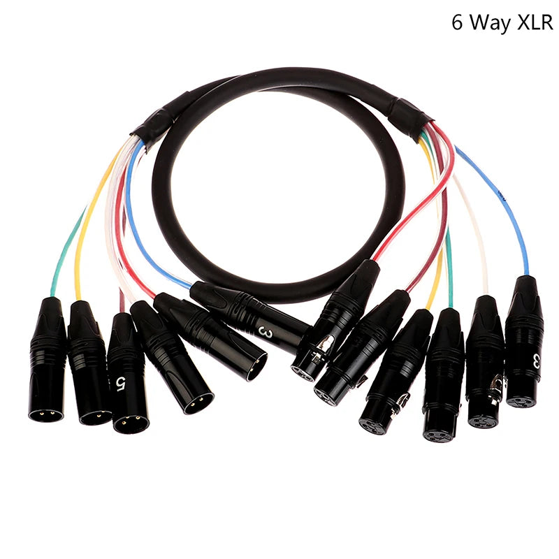 3-Pin XLR Male to Female Balanced Audio Cable 1M | HUXUAN XLR Audio Cable Babs C