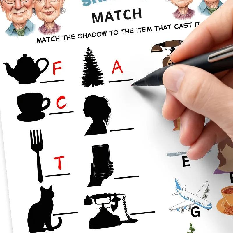 Nostalgic Activity Books for Seniors – Brain-Training Set of 2 Senior Activity Books Babs