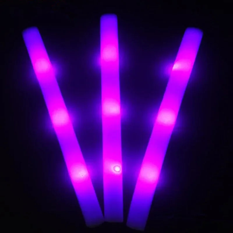 30Pcs LED Flashing Foam Glow Sticks for Parties & Weddings LED Party Glow Sticks Babs mix colors