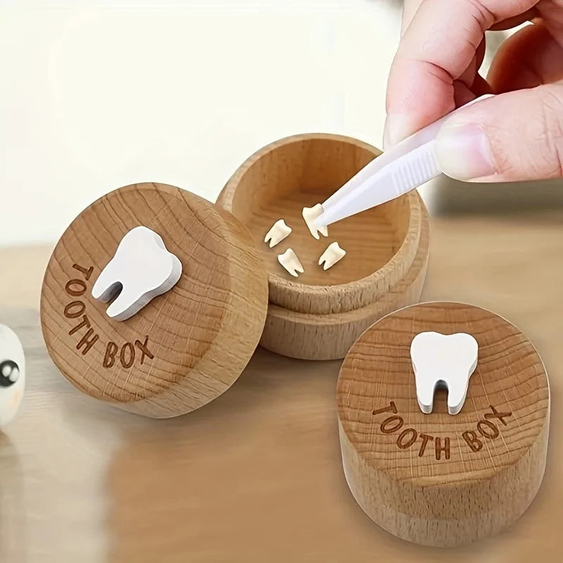 Tooth Fairy Keepsake Box – 3D Carved Wooden Tooth Holder Keepsake Box Babs