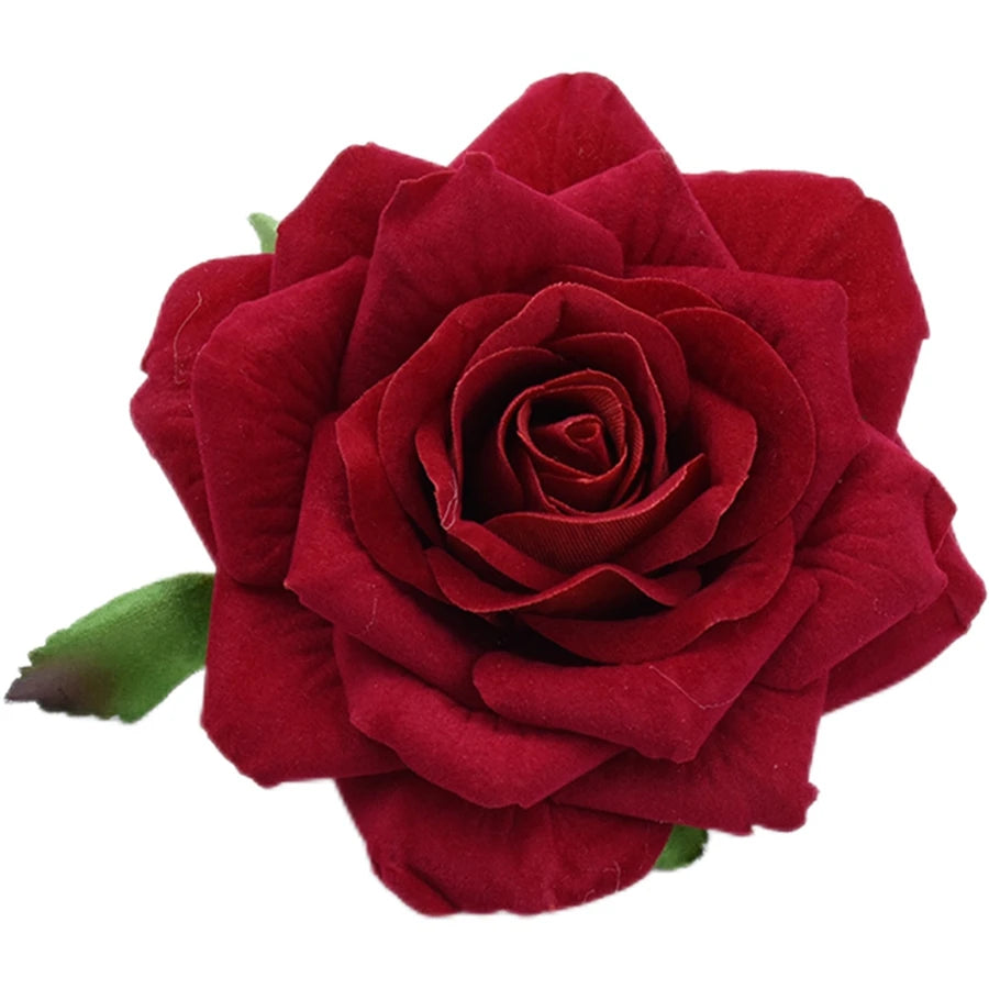 Silk Rose Heads 5/10pcs – DIY Wedding & Home Décor Flowers Artificial Silk Flowers Babs Red 5 pcs