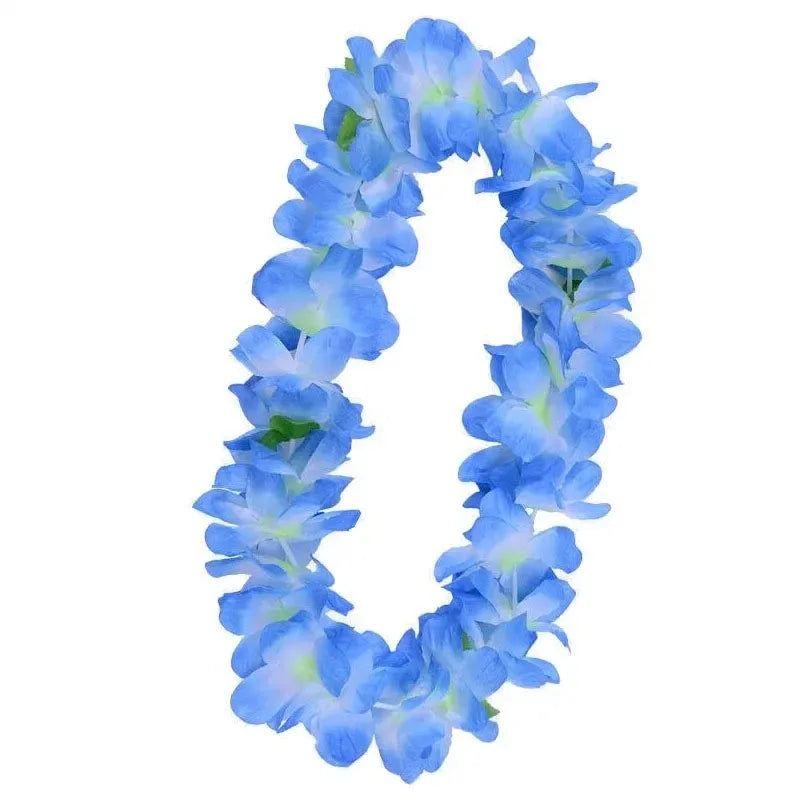 Hawaiian Artificial Flower Lei Necklace – Party & Wedding Garland Flower Lei Necklace Babs