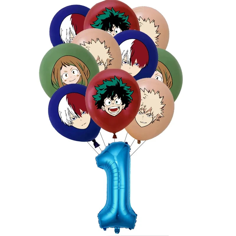 My Hero Academia Birthday Party Tableware & Decoration Kit Party Tableware Kit Babs Balloon set-1