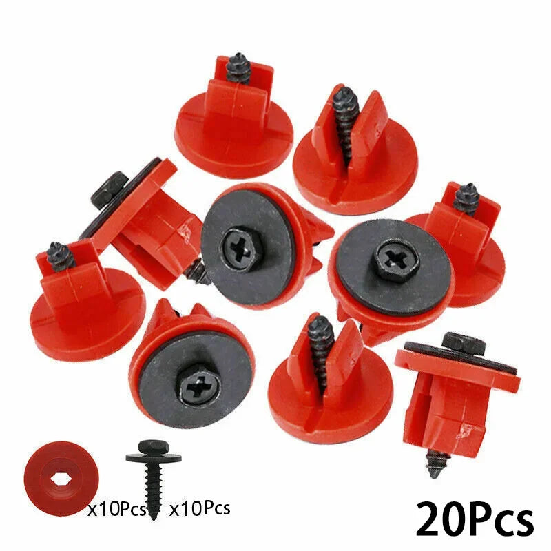 20PCS Engine Undertray Cover Clips for Ford & Volvo Models Engine Undertray Clips Babs