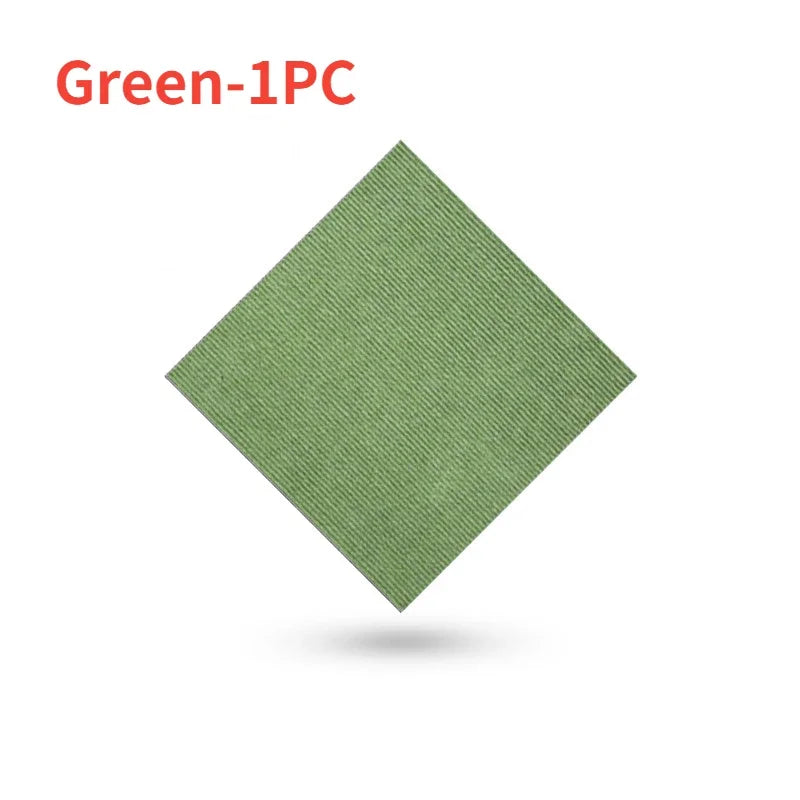 16pcs Self-Adhesive Carpet Tiles 30x30cm – Peel & Stick Floor Mats Carpet Tiles Babs Green-1Pc
