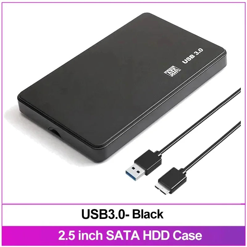 USB 3.0 External Hard Drive Enclosure 3.5/2.5" SATA HDD Case Hard Drive Enclosure Babs Only 2.5Inch Black