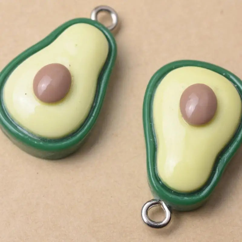 20Pcs Mini Avocado Charms Pendants for DIY Jewelry Making Jewelry Charms Babs