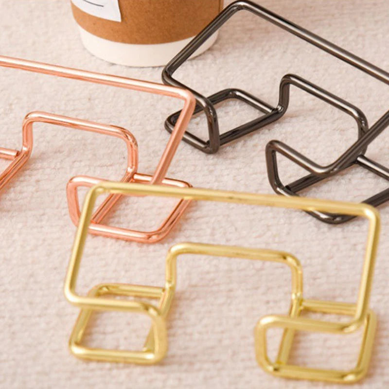 Metal Business Card Holder Desktop Stand | Office Organizer Business Card Holder Babs