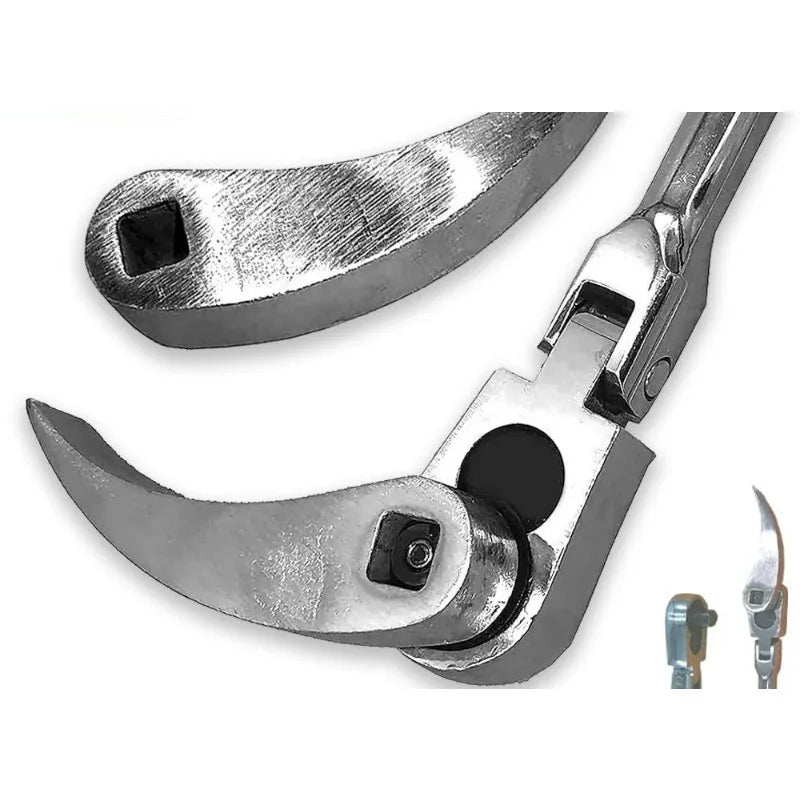 Stainless Steel Pry Bar Adapter Head Tool – Silver Curved Pry Bar Adapter Babs